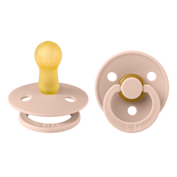 Пустышка BIBS Colour из натурального латекса, круглая &mdash; Румянец (Blush), размер 2 (6&ndash;18 мес.) 415-10 фото