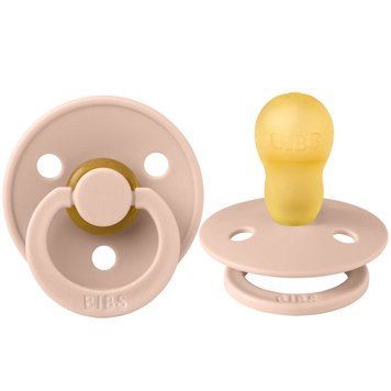 Пустышка BIBS Colour из натурального латекса, круглая &mdash; Румянец (Blush), размер 3 (18+ мес.) 415-11 фото