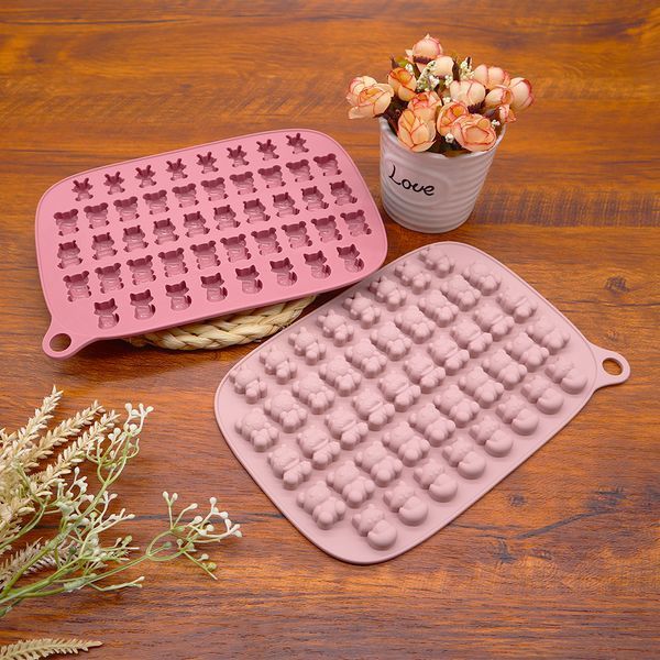 Силиконовая форма для мармелада и желейных конфет &ldquo;Зверята&rdquo; 46 ячеек - Форма для льда, шоколада и желе, Румянец 306-4 фото