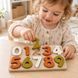 Сенсорний силіконовий сортер-пазл Montessori для дітей "Цифри", Синій 215-3 фото 2
