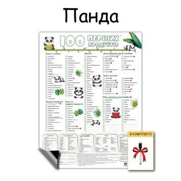 Магнитный планер &laquo;100 первых продуктов&raquo;, Панда 382 фото