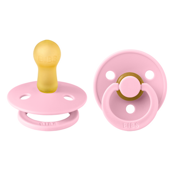 Пустышка BIBS Colour из натурального латекса, круглая &mdash; Нежно-розовый (Baby Pink), размер 1 (0&ndash;6 мес.) 415-23 фото