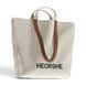 Текстильна сумка-шопер HEORSHE Canvas Tote Bag з короткими та довгими ручками 436-1 фото 1