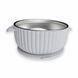 Дитяча глибока металева тарілка на присосці колекції "Перший прикорм", Світло-сірий D322-2 фото